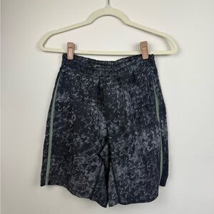 Men's Black and Gray Shorts